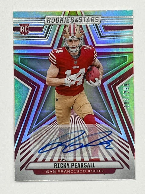 2024 Rookies and Stars Ricky Pearsall # 184 Auto