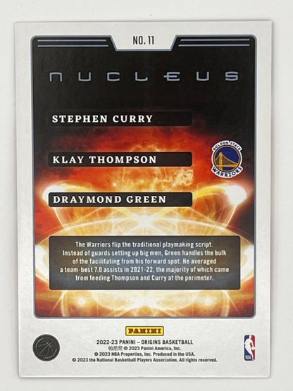 2022-23 Origins Stephen Curry Nucleus # 11, 3 Player 55 Pt. Card