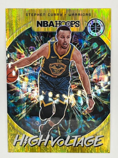 2019-20 Hoops Premium Stephen Curry High Voltage # 10 Prizm