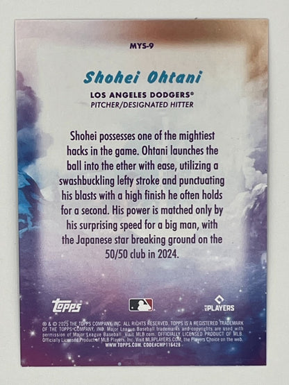 2025 Topps Shohei Ohtani Mystical # MYS-9