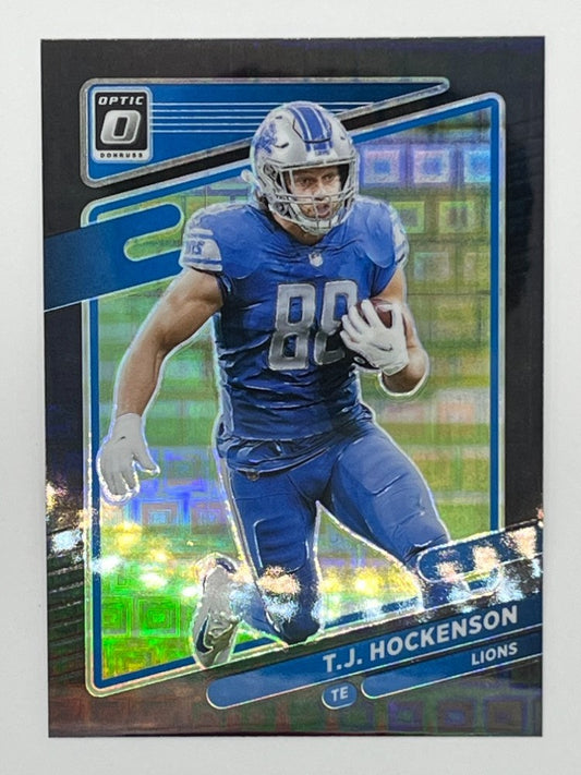 2021 Donruss Optic TJ Hockenson Black Pandora Prizm Rookie # 83 - Serialized 4/25