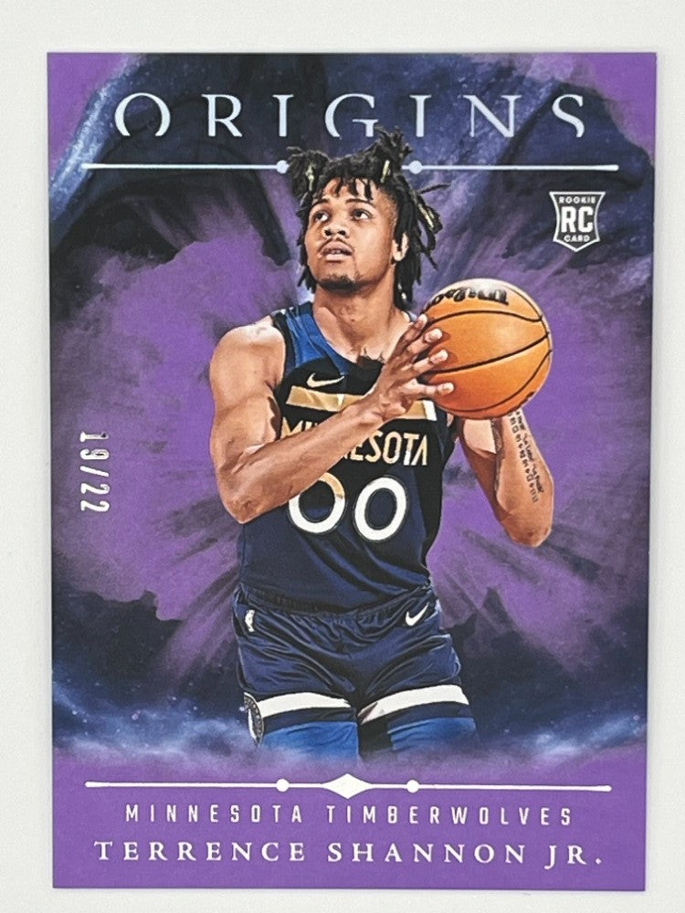 2024-25 Origins Terrence Shannon Jr. # 92, Rookie Purple Serialized 19/22
